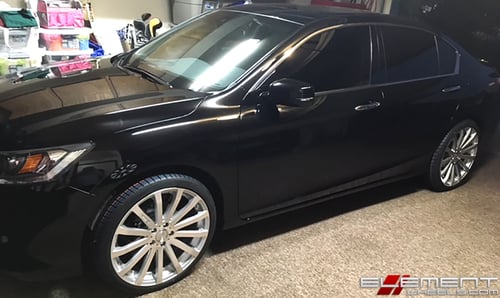 20x8.5 MRR HR9 SilvberMachined Face on a 15 Honda Accord Sedan EX-L w/ Specs