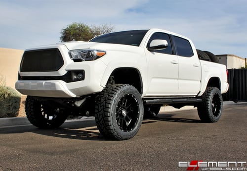 20x10 Hostile Gauntlet Asphalt on a 2016 Toyota Tacoma TRD Sport w/ Specs