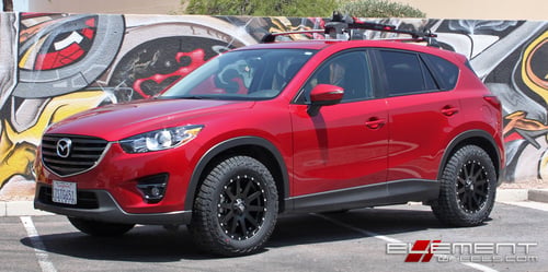 17x8 XD Series XD818 Heist Satin Black on a Mazda CX-5 w/Specs