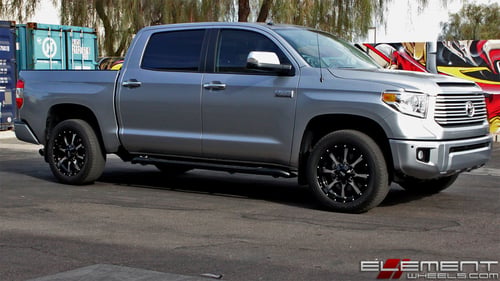 20x9 Moto Metal MO970 Gloss Black Machined on 2017 Toyota Tundra Platinum w/ Specs