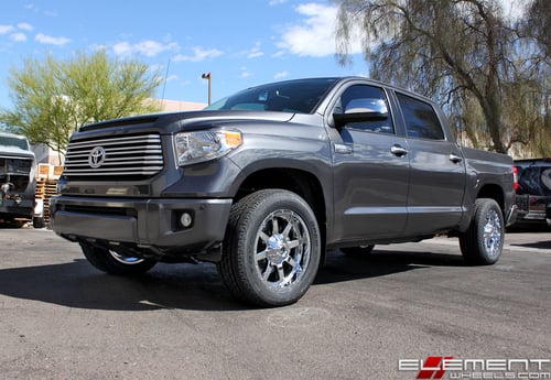 20x9 Fuel Off-Road Maverick Chrome on a 2017 Toyota Tundra w/ Specs