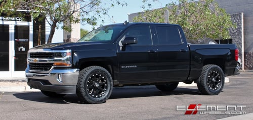 20x9 XD Series XD798 Addict Matte Black on a 2017 Chevy Silverado 1500 w/ Specs