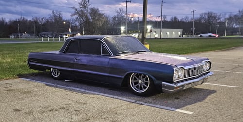 17 inch Resto R101 Laguna In Texture Gunmetal On a 1964 Chevrolet Bel Air