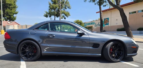 19/20 inch Staggered Avant Garde M580R in Gloss Black on a 2004 Mercedes Benz SL Class
