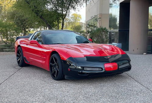 19/20 Double staggered Ace Alloy AFF06's in Gloss Black Milled on a 2004 Chevrolet Corvette C5