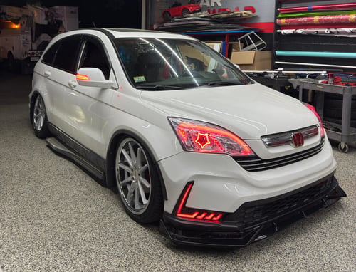 20 inch Ferrada FR4 Machine Silver w/ Chrome Lip on a 2007 Honda CR-V