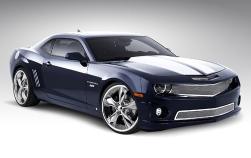 20 inch Staggered Foose Legend SS Chrome on 2010 Chevy Camaro SS w/ Specs