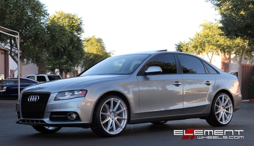 Niche Essen Silver Machined on 2011 Audi A4 w/ Specs