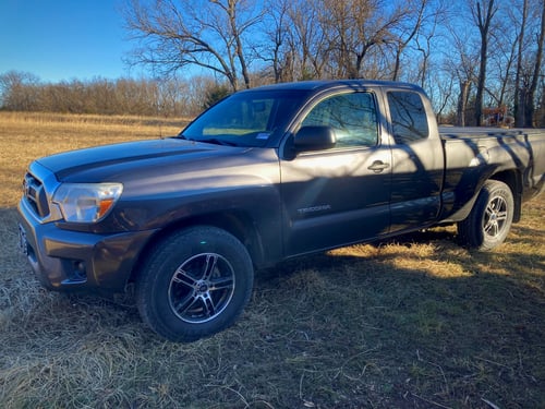 16 inch Enkei FD-05 in Gloss Black Machined on a 2012 Toyota Tacoma