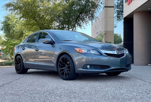 18 inch Vors TR4's in Gloss Black on a 2013 Acura ILX