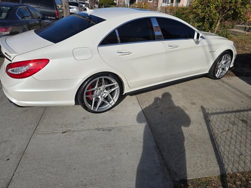 20 inch Staggered Variant Zeno's in Raw Milled on a 2013 Mercedes-Benz CLS 63 AMG