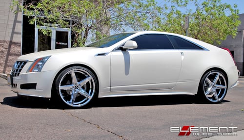22 inch Lexani R04 Chrome on 2013 Cadillac CTS w/ Specs
