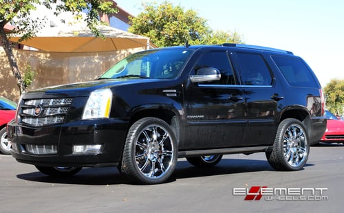 24x10 Lexani LX9 Chrome on 2013 Cadillac Escalade w/ Specs