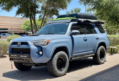 17 Inch Method Race MR316's in Matte Black on a 2015 Toyota 4-Runner