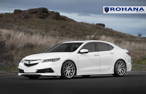 20x9 Rohana RC10 Silver on 2015 Acura TLX w/ Specs