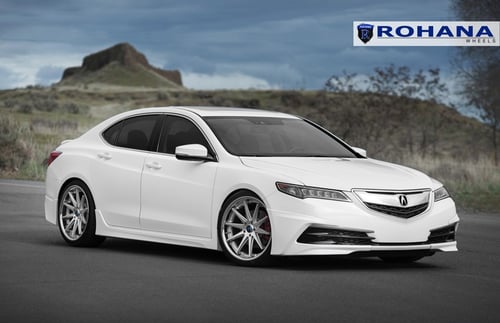 20x9 Rohana RC10 Silver on 2015 Acura TLX w/ Specs