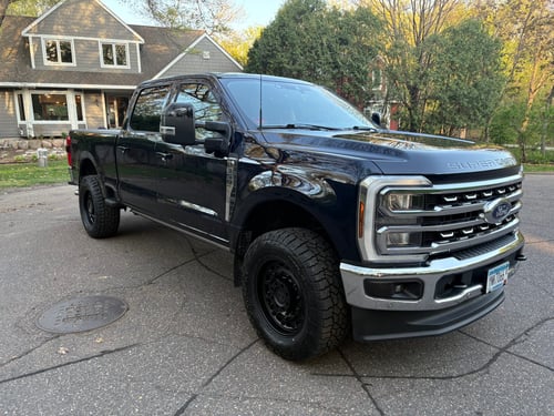 20 inch Black Rhino Arsenal in Textured Matte Black on a 2017 Ford F-350