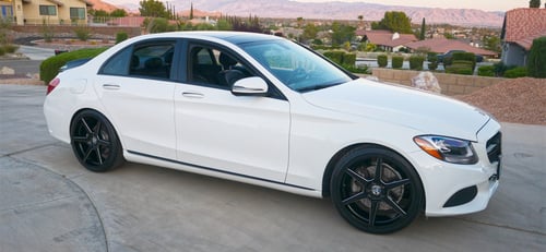 20 inch Ace Alloy AFF06 in Gloss Black Milled on a 2017 Mercedes Benz C 300 Coupe 4Matic