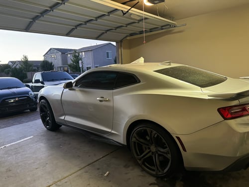 Staggered 20 inch MRR M017's in Matte Graphite on a 2018 Chevrolet Camaro
