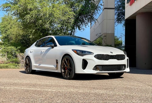 20 inch Aodhan AFF7's in Matte Bronze on a 2018 Kia Stinger GT