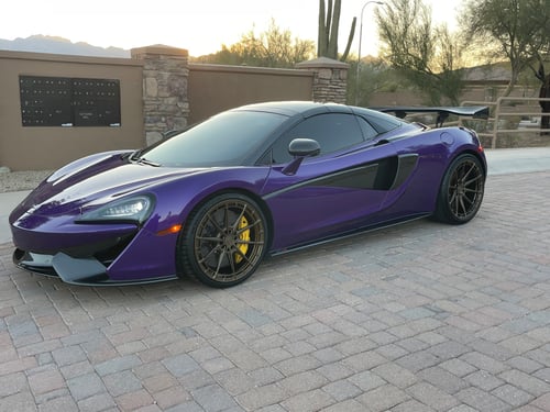 20/21 Double Staggered Variant Aure in Gloss Bronze on a 2018 McLaren 570S Spider