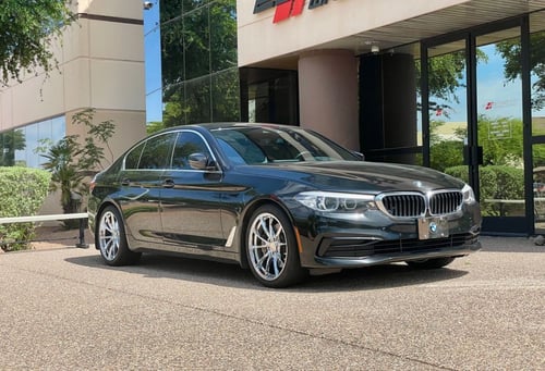 19 Inch Staggered Modern Luxury MLF12's in Chrome on a 2019 BMW 530i