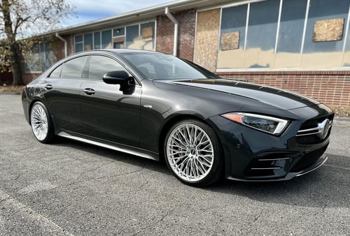 20 Staggered Element Forged ME-1 in Gloss Silver on a 2019 Mercedes-Benz CLS 53 AMG