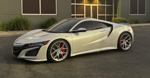 Double Staggered 20/21 inch Variant Nysa's in Custom Polish on a 2019 Acura NSX