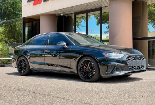 19 inch Avant Garde M520R's in Gloss Black on a 2020 Audi S4
