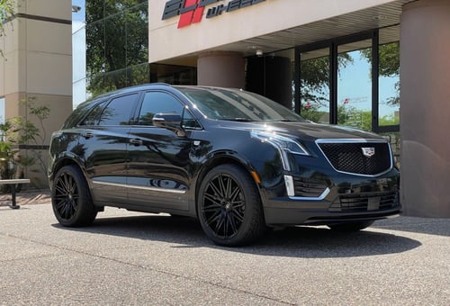 22 inch Curva Concepts C48's in Gloss Black on a 2020 Cadillac XT5