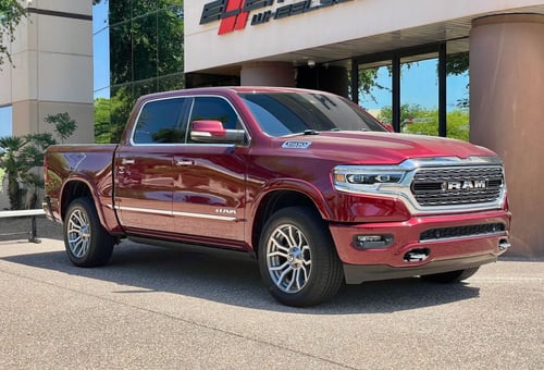 20 Inch Fuel Off-Road Rage in Platinum Tinted on a 2020 Dodge Ram 1500