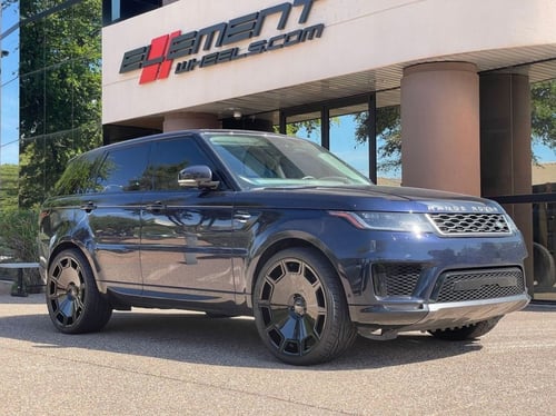 24 inch Koko Kuture Sicily in Gloss Black on a 2020 Land Rover Range Rover Sport