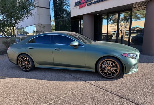 20 Staggered Rohana RFX13 in Brushed Bronze on a 2020 Mercedes CLS 450