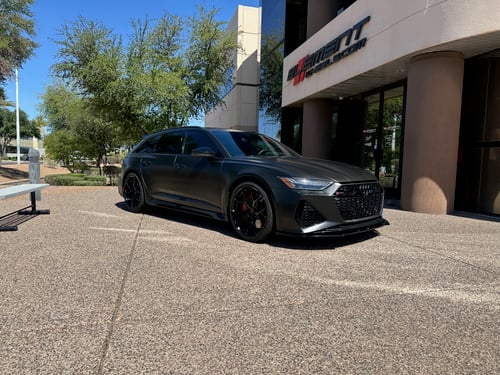22 inch Vossen HF-5 in Gloss Black on an Audi RS6
