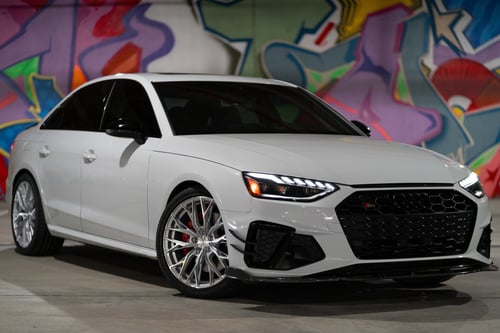 19 inch MRR Ground Force GF5 in Silver Machined on a 2021 Audi S4