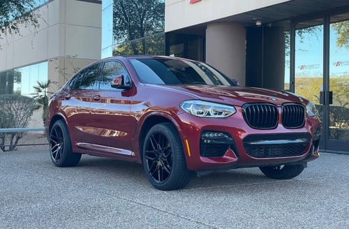 20 inch Staggered Giovanna Bogota in Gloss Black on a 2021 BMW X4 M40i