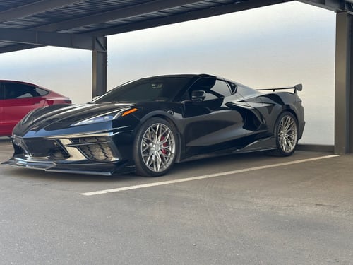 19/20 Double Staggered Variant Maxim's in Raw Milled on a 2021 Chevrolet Corvette C8