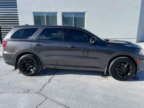 20 inch Factory Reproductions SRT Replica FR551F in Satin Black on a 2021 Dodge Durango SRT