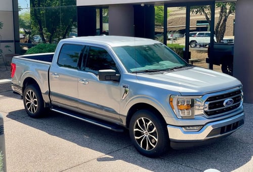 20 inch Lexani Lust in Gloss Black w/ Machined Face on a 2021 Ford F-150