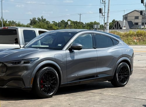 19 inch MRR Ground Force GF5 in Gloss Black on a 2021 Ford Mustang Mach-E AWD