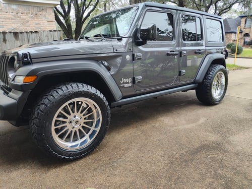 20 inch Force Off-Road F36 Fully Polished on a 2021 Jeep Wrangler JL Rubicon