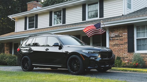 22 inch Savini Black Di Forza BM16 in Gloss Black on a 2022 BMW x7