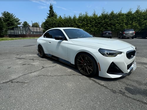 19 inch Staggered Variant Aure's in Satin Bronze on a 2023 BMW M240i