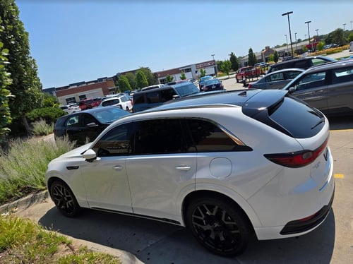 22 inch Ace Alloy AFF07's in Gloss Black on a 2024 Mazda CX-90