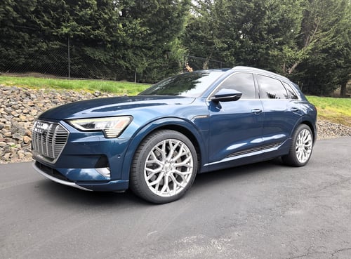 22 Inch Ace Alloy AFF03 Liquid Silver w/ Mirror Machined Face on a 2019 Audi E-Tron SUV