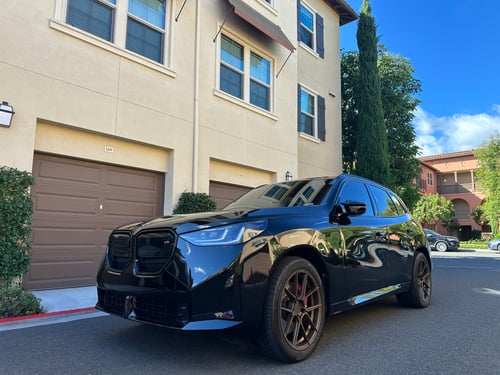 Staggered 20 inch Ferrada Forge-8 FR8 in Matte Bronze on a 2025 BMW X3