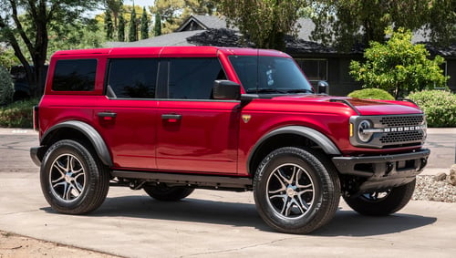 20 inch American Racing AR893 Mainline Gloss Black Machined on a 2025 Ford Bronco 4-Door Sasquatch
