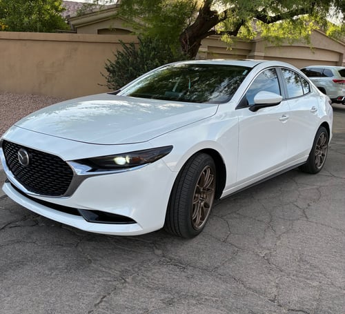 18 inch Enkei Triumph Matte Bronze on a 2025 Mazda 3