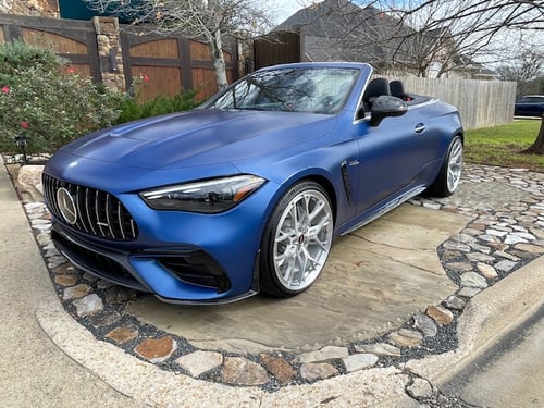 Staggered 21 inch Savini SV.1 R3 Brushed w/ High Polish Accent on a 2025 Mercedes Benz CLE 53 AMG