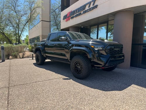 18 inch Vossen HFX-1 in Satin Black on a 2025 Toyota Tacoma TRD Pro 2WD/4WD